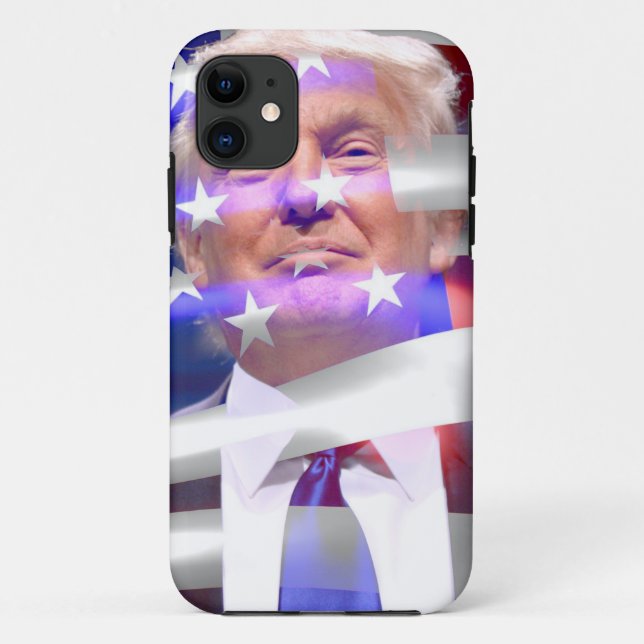 donald trump american flag Case-Mate iPhone case (Back)