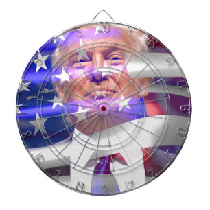 donald trump american flag dartboard
