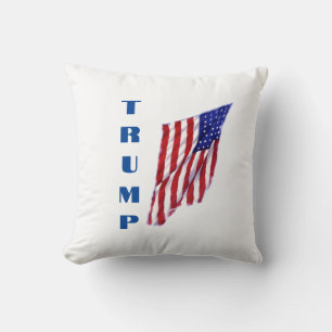 Donald Trump American Flag Pop Art  Cushion