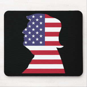 Donald Trump American Flag President Republican Tr Mouse Pad