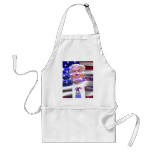 donald trump american flag standard apron