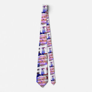 donald trump american flag tie