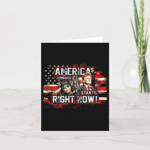 Donald Trump Americas Comeback 2024 Card