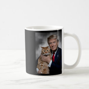 Donald Trump And Cat Funny Trump And Cat Coffee Mug