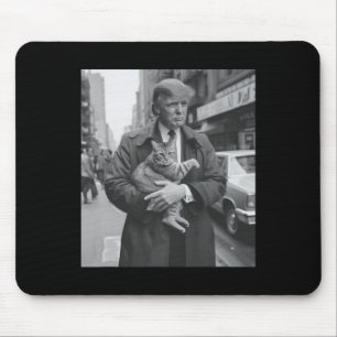 Donald Trump And Cat In Nyc Mouse Pad