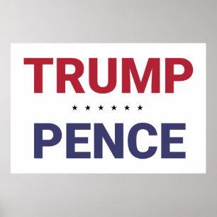 Donald Trump and Mike Pence (2020 US Election) Poster