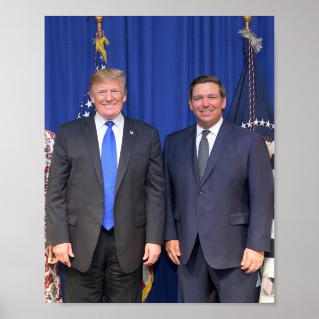 Donald Trump And Ron Desantis Poster (Front)