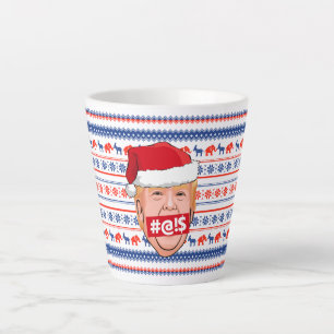 DONALD TRUMP Angry Christmas Latte Mug