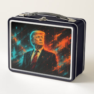 Donald Trump Art Metal Lunch Box