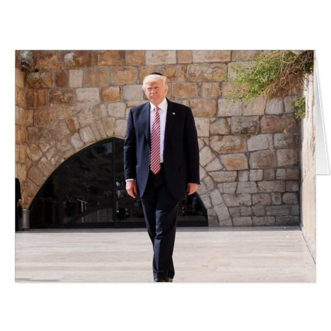 Donald Trump At Western Wall In Israel (Front Horizontal)