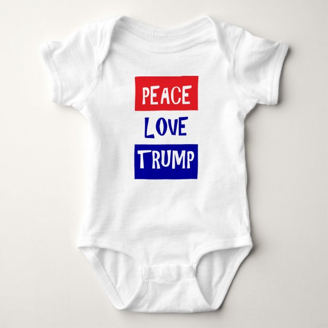 Donald Trump baby and childrens clothes Baby Bodysuit (Front)