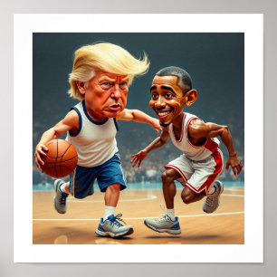 Donald Trump Barack Obama  Poster