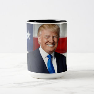 Donald Trump: "Bigly" sized mug! Two-Tone Coffee Mug