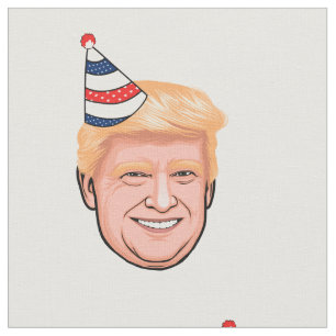 DONALD TRUMP BIRTHDAY FABRIC