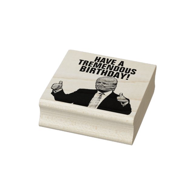 DONALD TRUMP BIRTHDAY RUBBER STAMP (Stamp)