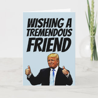 DONALD TRUMP BITHDAY GREETING GREETING CARD