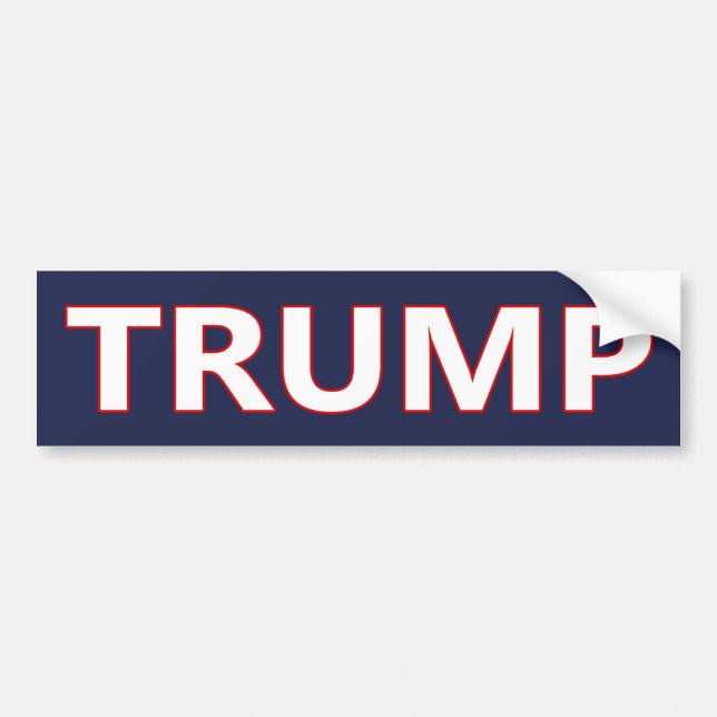 DONALD TRUMP BOLD Bumper Sticker #MAGA (Front)
