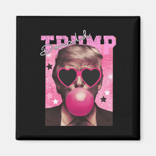 Donald Trump Bubble Gum Pink Sungles  Magnet