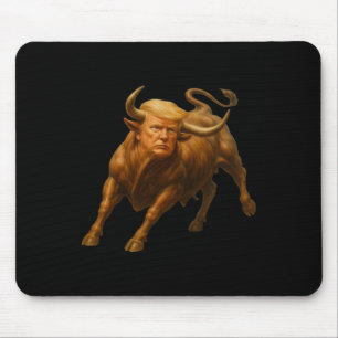 Donald Trump Bull Shirt - Wild With President Trum Mouse Pad