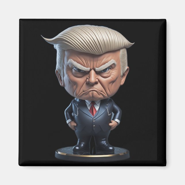 Donald Trump Caricature Figure Magnet (Front)