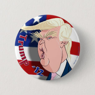 Donald Trump Cartoon Collector's Button