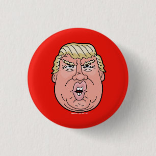 Donald Trump cartoon face 2016 button/pin 3 Cm Round Badge