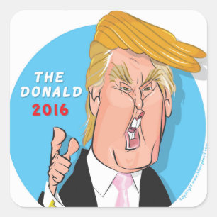 Donald Trump Cartoon Sticker