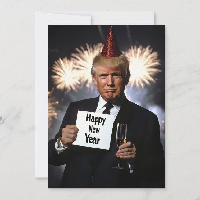 Donald Trump Celebrates New Year’s in Style Invitation (Front)