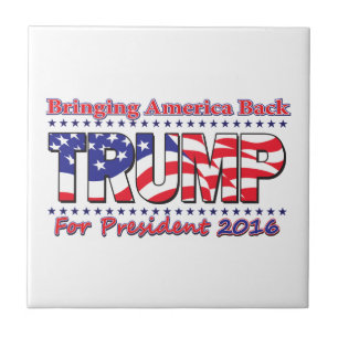 Donald Trump Ceramic Tile