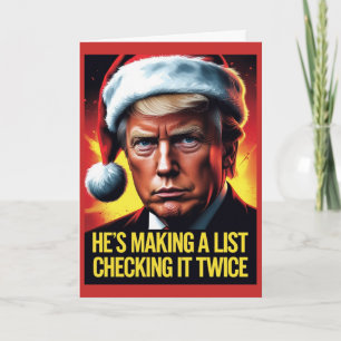 Donald Trump Christmas Card Political Holiday