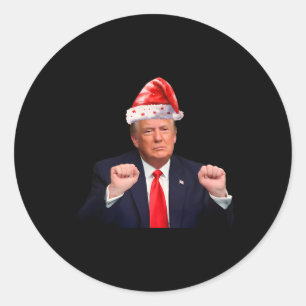 Donald Trump Christmas Funny President 47 Trump Sa Classic Round Sticker