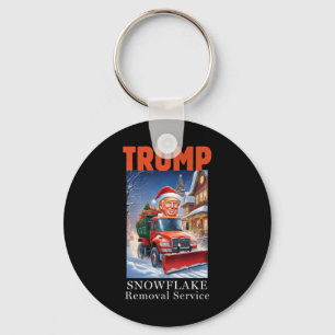 Donald Trump Christmas Funny Snowflake Removal  Key Ring
