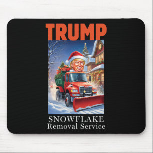 Donald Trump Christmas Funny Snowflake Removal Mouse Pad