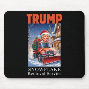 Donald Trump Christmas Funny Snowflake Removal Mouse Pad