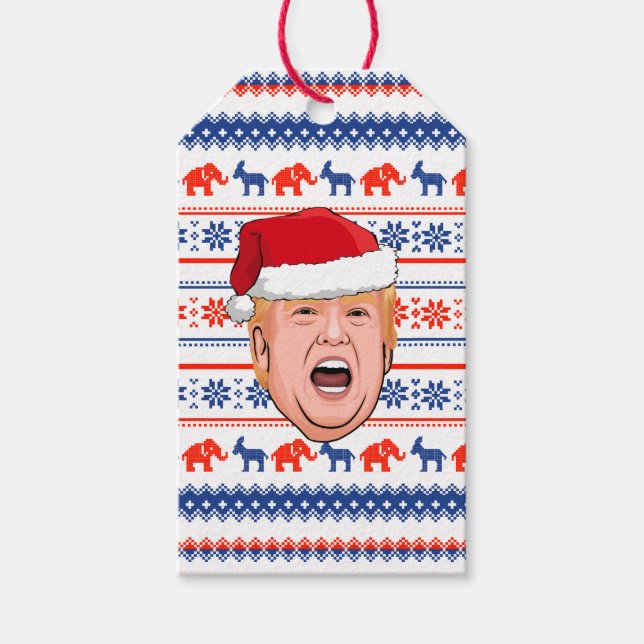 DONALD TRUMP Christmas Gift Tags (Front)