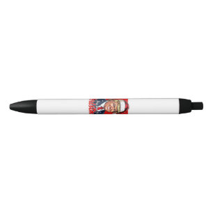 Donald Trump Christmas Santa Claus Art Black Ink Pen