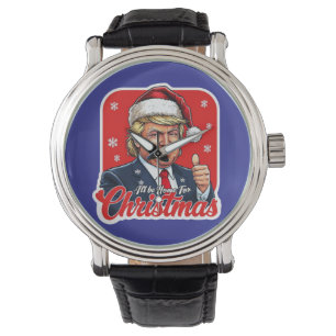 Donald Trump Christmas Santa Claus Art Watch