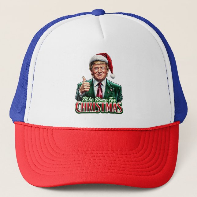 Donald Trump Christmas Santa Hat Thumbs Up (Front)