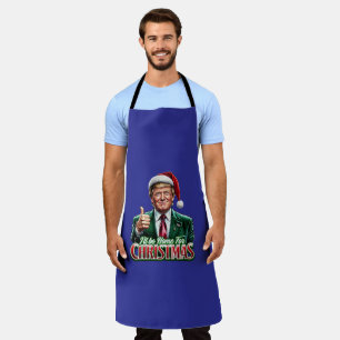 Donald Trump Christmas Santa Hat Thumbs Up Apron