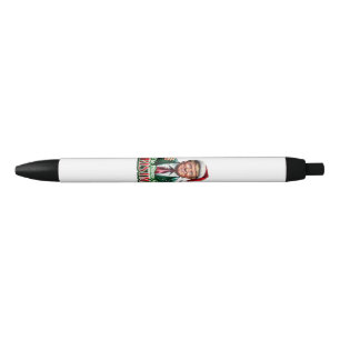 Donald Trump Christmas Santa Hat Thumbs Up Black Ink Pen