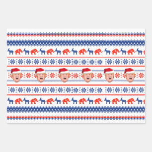 DONALD TRUMP Christmas Wrapping Paper Sheet