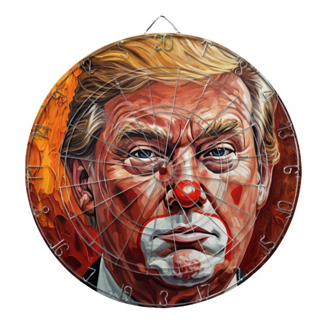 donald trump clown dartboard (Front)