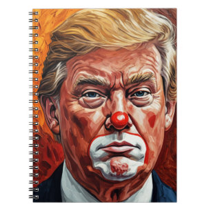 donald trump clown  notebook