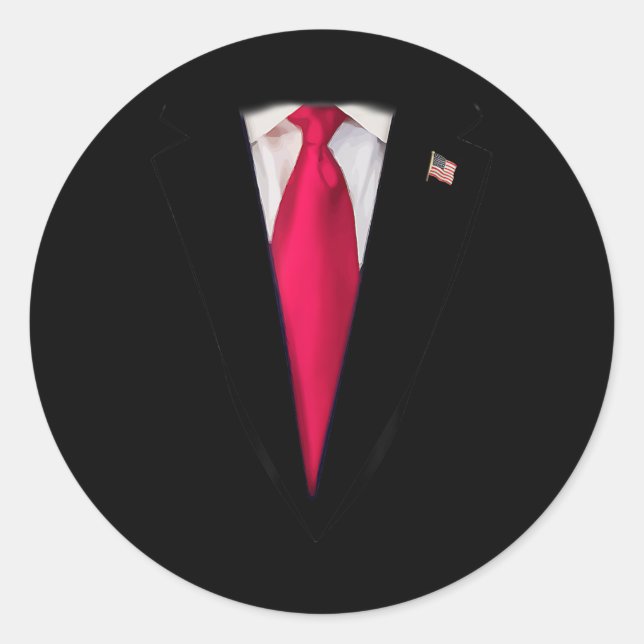Donald Trump Costume Trump Halloween Costume Wigs  Classic Round Sticker (Front)