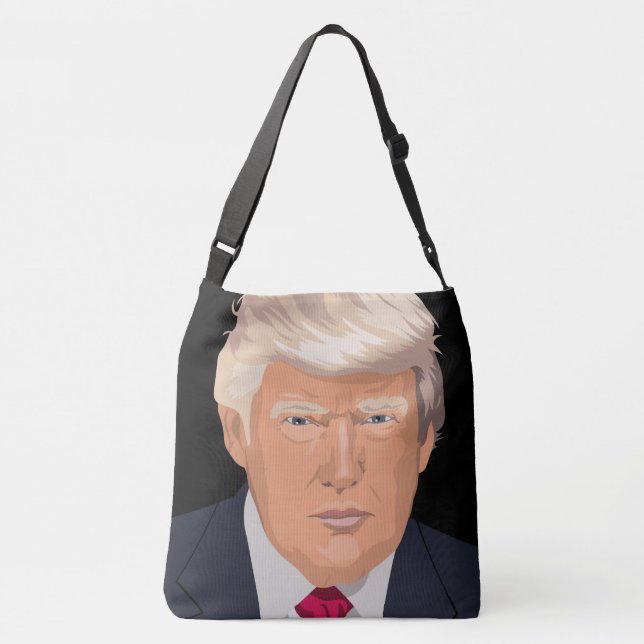 DONALD TRUMP CROSS BODY DESIGNER BAG PURSE (Back)