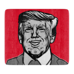 DONALD TRUMP CUTTING BOARD
