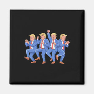 Donald Trump Dance 4th Of July Trump 2025  Magnet