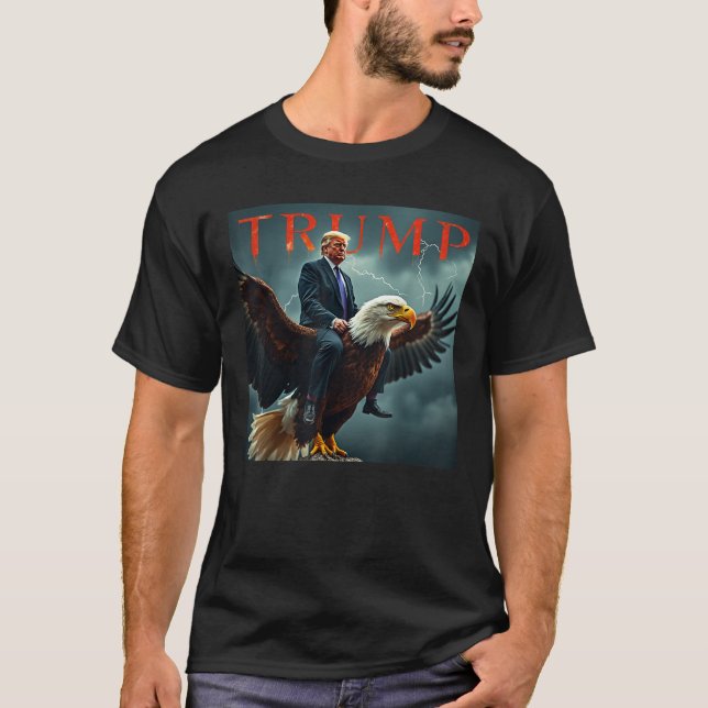 Donald Trump Eagle USA President America T-Shirt (Front)