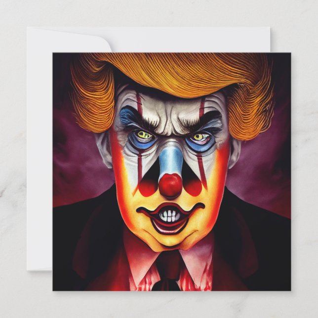 Donald Trump evil clown Card (Front)