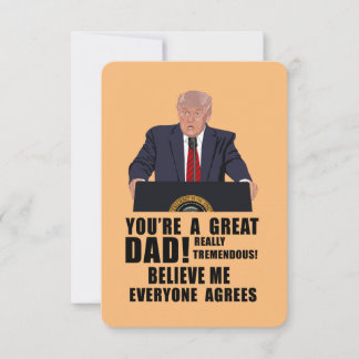 donald trump fathers day thank you card